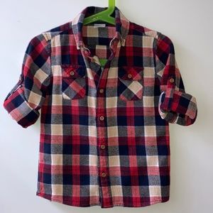 Egg Flannel Long-Sleeved Button Up Shirt